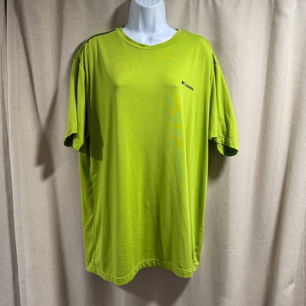 Columbia‎ Men's Short Sleeve Active T-Shirt Athletic Top Green